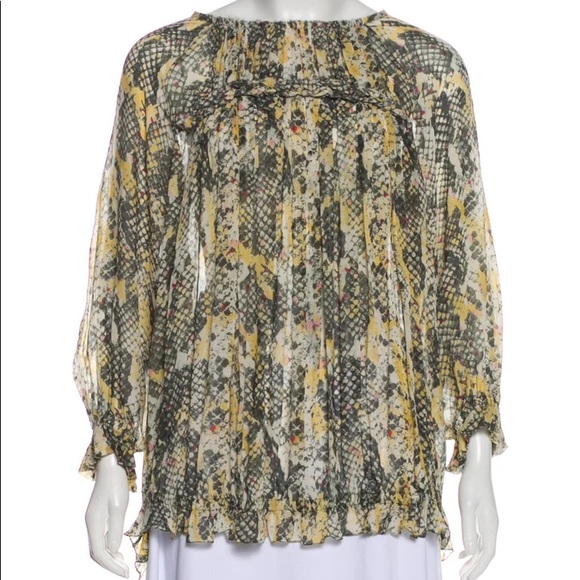 ISABEL MARANT Martin Snakeskin SILK Braided Tunic dress - Picture 4 of 12